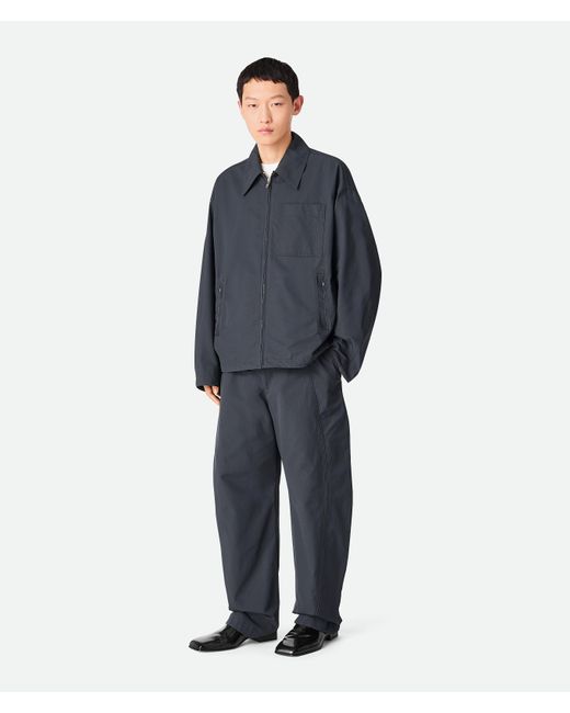 Bottega Veneta Blue Cotton Jacket for men