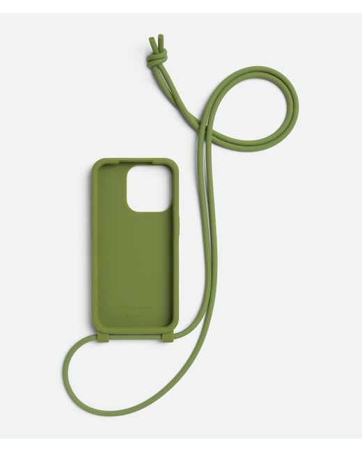 Bottega Veneta Green Iphone 15 Pro Case With Strap for men