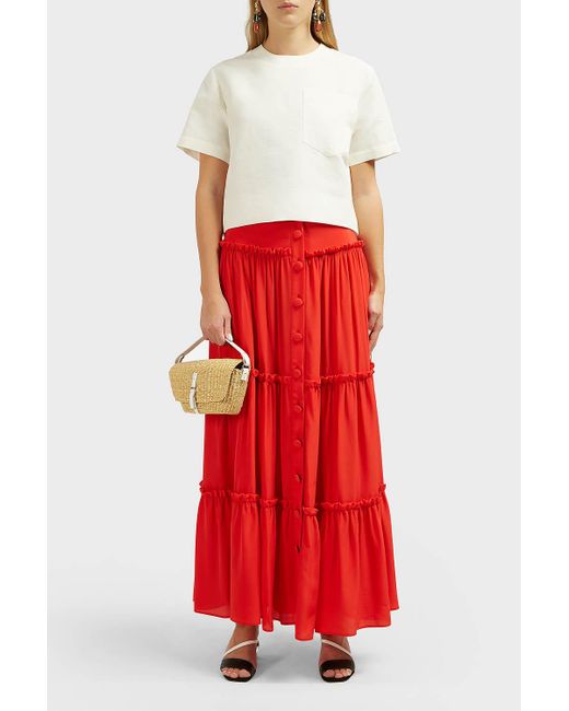 Henri Lloyd Womens Olivia Striped Ls T-Shirt in Red