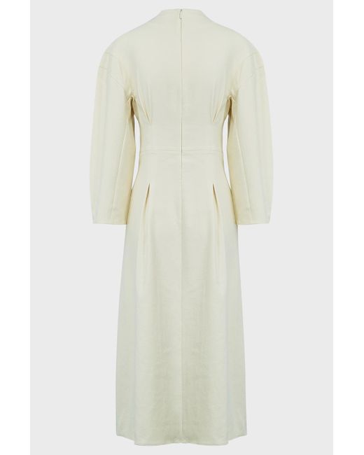 tibi crepe midi dress