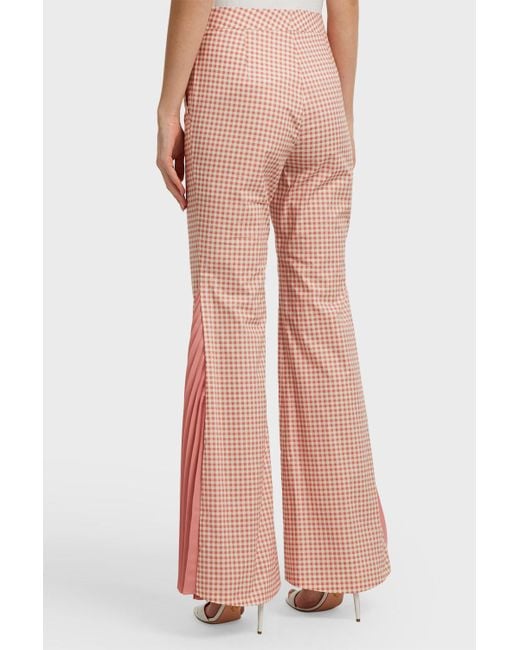 flared cotton trousers