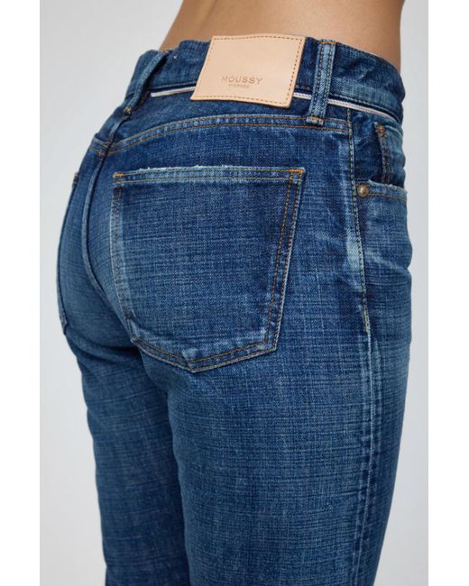Moussy Mv Angla Tappered Jean in Blue | Lyst