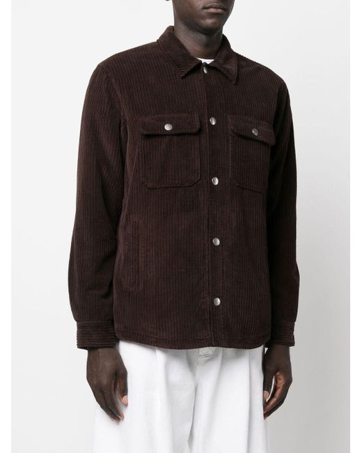 A.P.C. Alex Corduroy Jacket in Black 