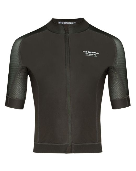 Pas Normal Studios Dark Olive Mechanism Cycling Vest in Black for Men ...