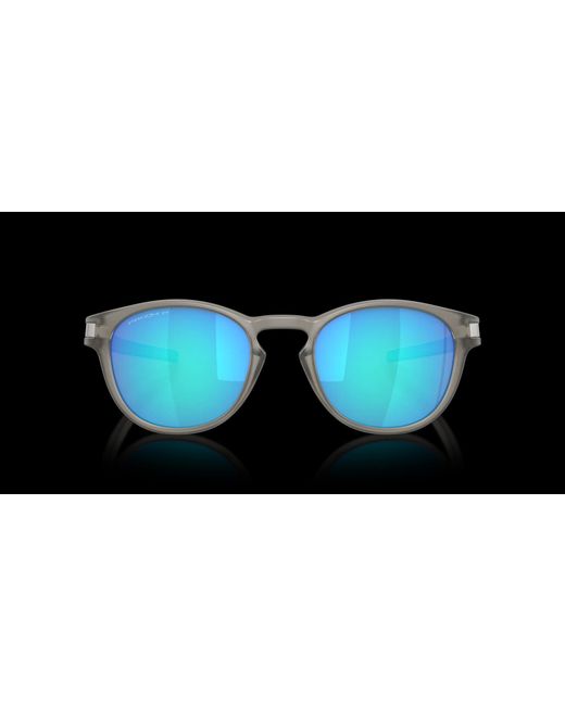 Oakley Gray/blue Latch Sunglasses in Black | Lyst