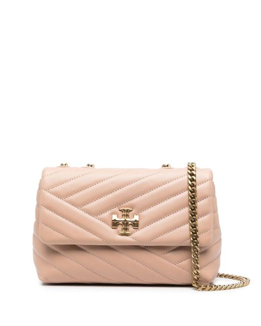 Tory Burch- Kira Mini Leather Crossbody Bag- Woman- Uni - Pink