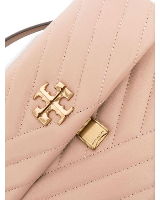 Tory Burch Kira quilted leather crossbody bag, Pink