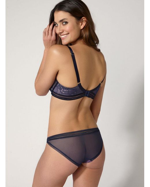 Lyst Boux Avenue Laila Lace Briefs In Blue