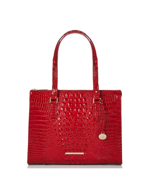Brahmin Red Anywhere Tote