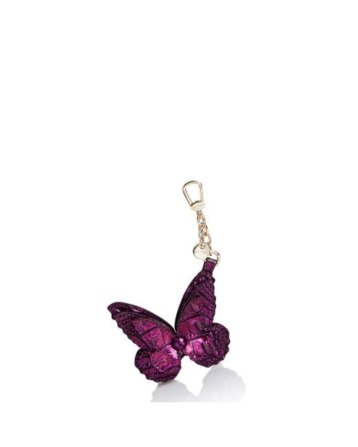 Brahmin Purple Butterfly Tassel