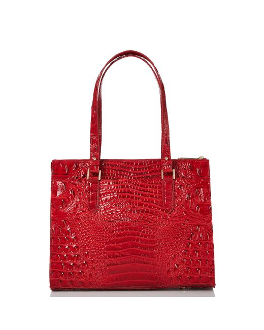 Brahmin Red Anywhere Tote