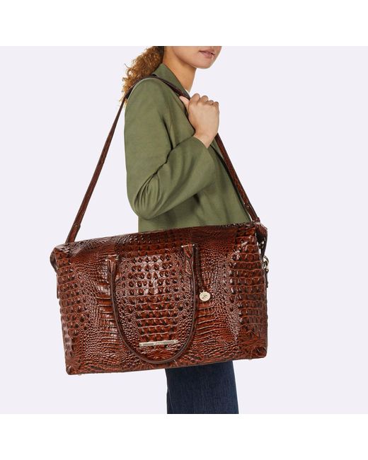 Brahmin duxbury weekender hotsell travel bag pecan