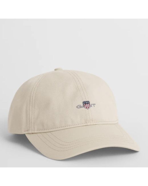 Gant White Shield Cotton Twill Cap