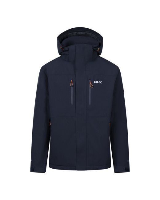 Trespass Blue Waterproof Jacket Oswarm Polyamide Dark Flint