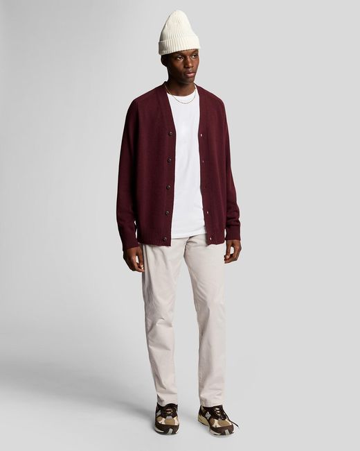 Lyle & Scott Red Five Pockets Chino