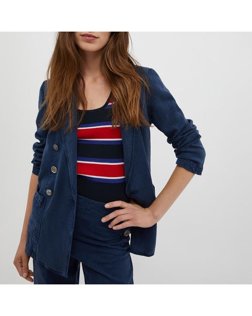 MAX&Co. Blue Ammira Button Blazer