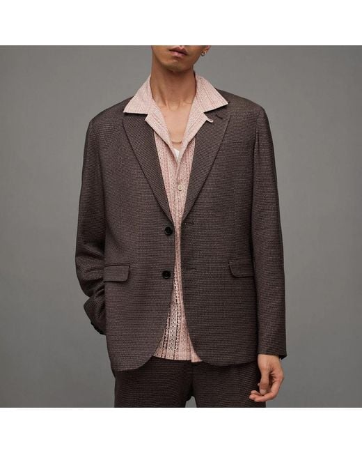AllSaints Gray Lowdes Blazer