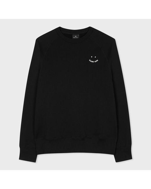 Paul Smith Black Happy Logo Jumper