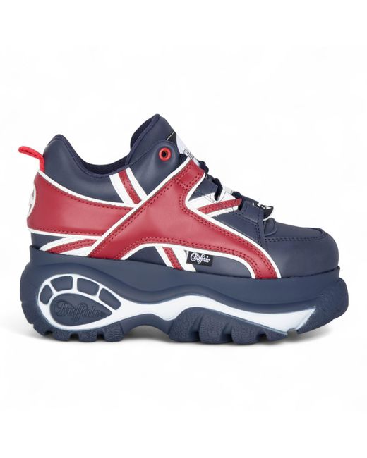 Buffalo Blue Chunky Platform Fashion Trainers