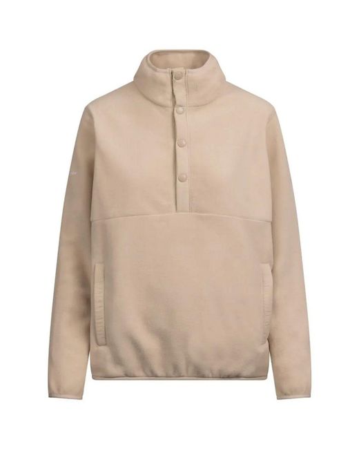 Trespass Natural Fleece Top Mantle Polyester Soft Stone