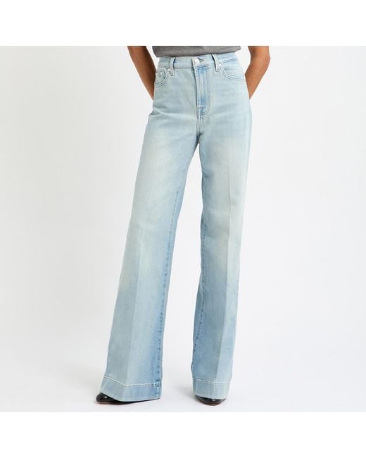 7 For All Mankind Blue Light Modern Dojo Stretch Jeans
