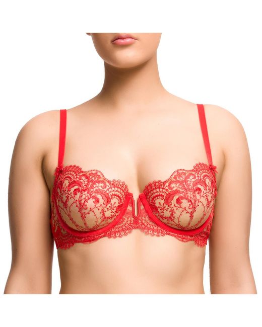 Dita Von Teese Red Nom De Plume Demi-Cup Bra