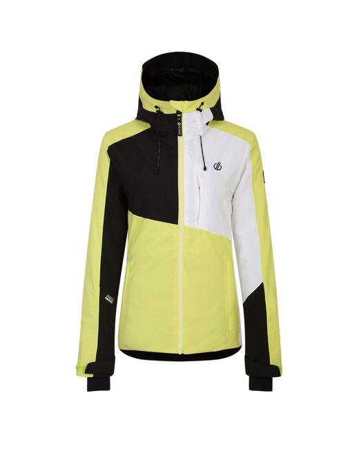 Dare 2b Yellow Ski Jacket Chute Recycled Polyester Plum