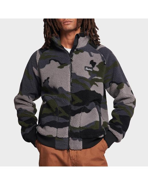 Penfield Black Cargo Print Mountain Jacket