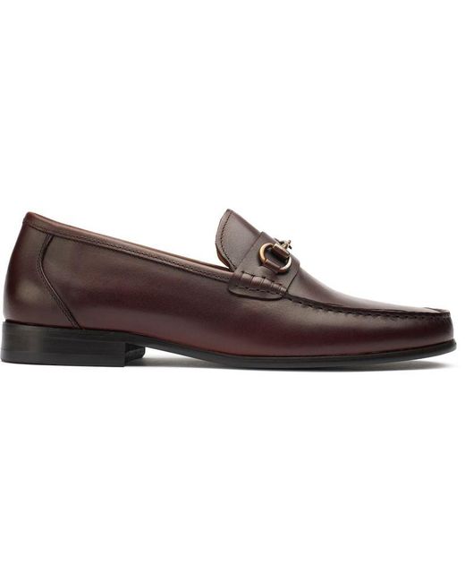 Sole Brown Raz Snaffle Loafer Shoes