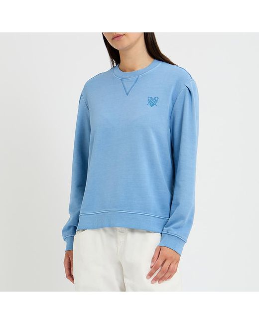 Crew Blue Garment Dye Sweatshirt