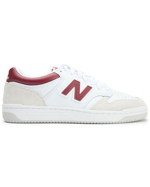 New Balance White 480 Trainers