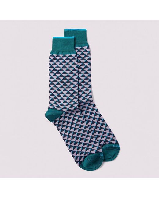 Duchamp Blue Diamond Geo Socks