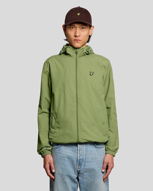Lyle & Scott Green Water Resistant Hooded Jacket