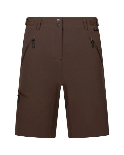Trespass Brown Cargo Shorts Jocelyn Dlx Polyester Peat