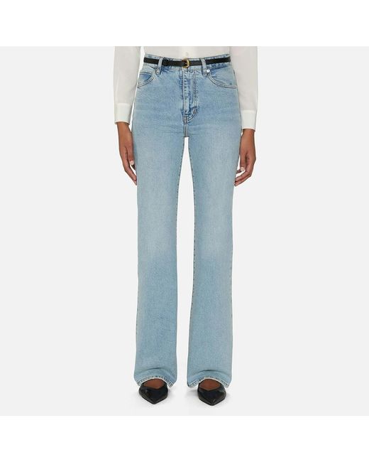 FRAME Blue Light High Rise Bootcut Stretch Jeans