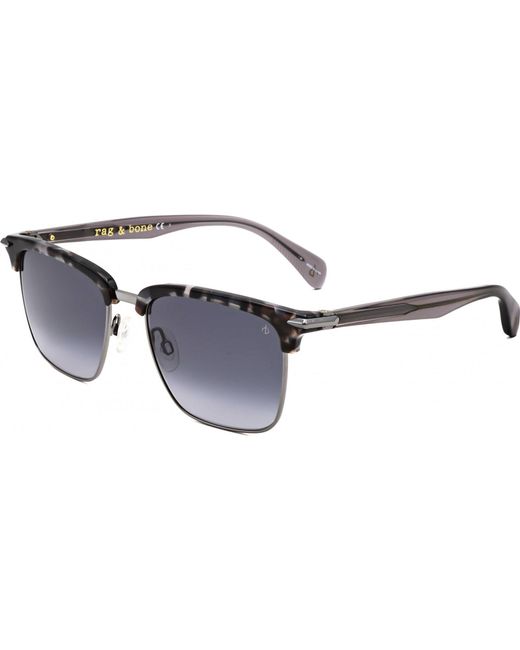 Rag & Bone Blue 54Mm Rectangular Sunglasses