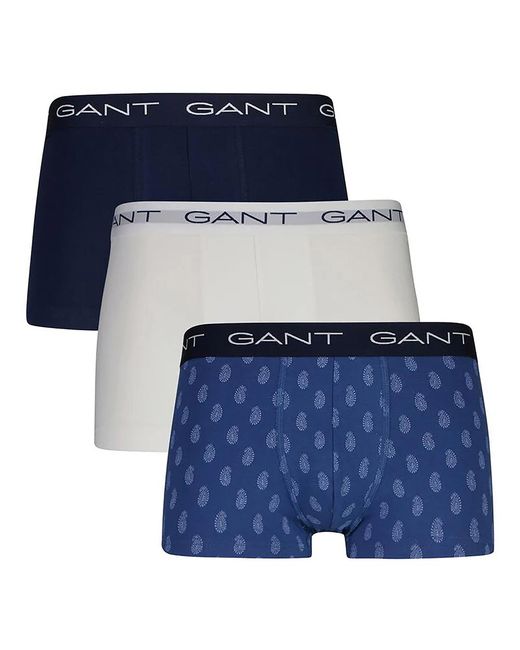 Gant Blue Paisley Print Trunk 3-Pack