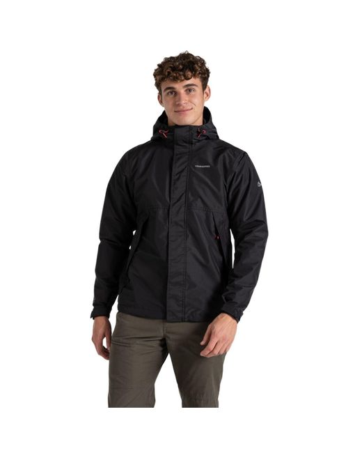 Craghoppers Black Waterproof Jacket Ossus Mixed