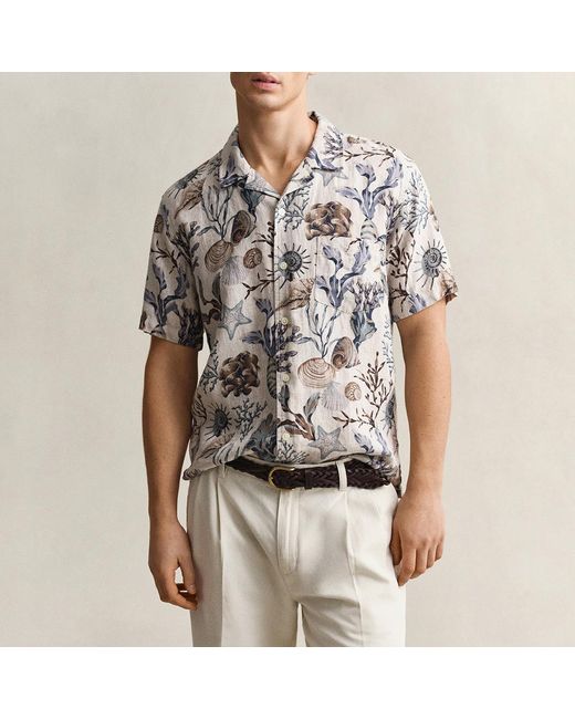 Gant Natural Sea Patterned Shirt