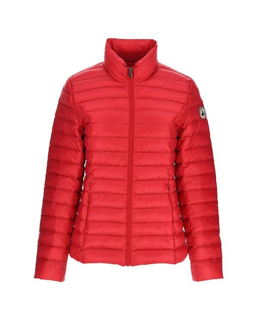 J.O.T.T Red Cha Noos Down High Neck Jacket Plain