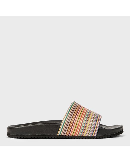 Paul Smith Brown Multi Dru Sliders