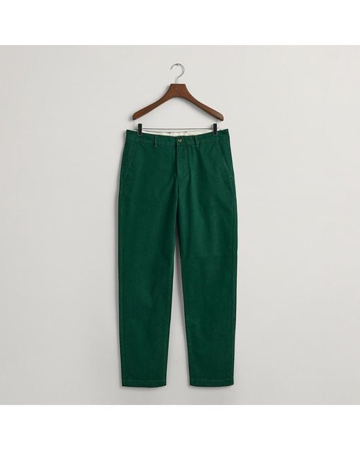 Gant Green Regular Comfort Super Stretch Chinos