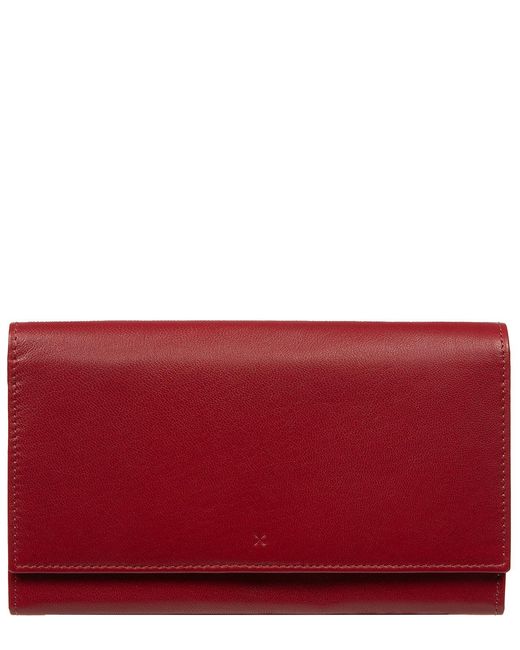 NiNa Amora Red 'Mirella' Leather Purse