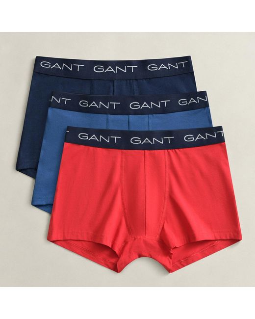Gant Red Multi Trunk 3-Pack