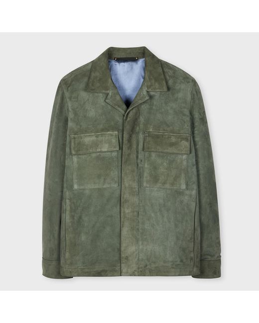 Paul Smith Green Suede Leather Jacket
