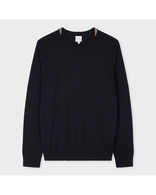 Paul Smith Blue Merino Wool Jumper