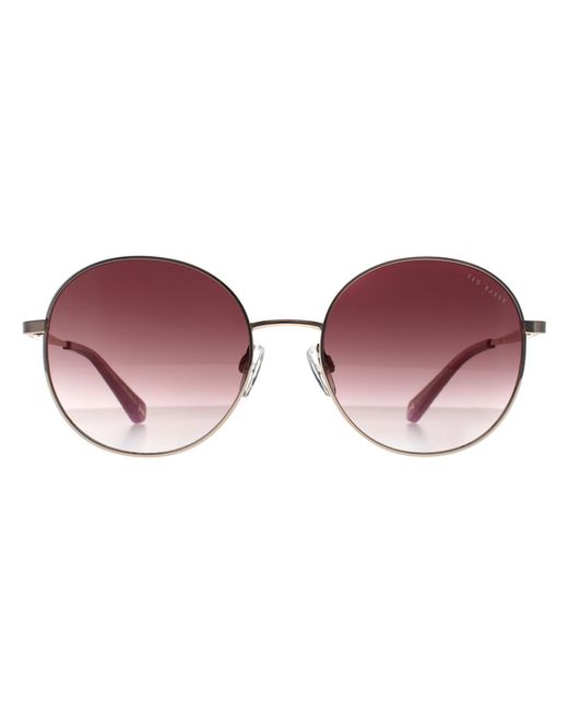 Ted Baker Brown Round Gradient Tb1744 Viola Sunglasses