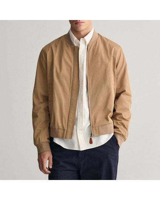 Gant Natural Camel Lightweight Bomber Jacket