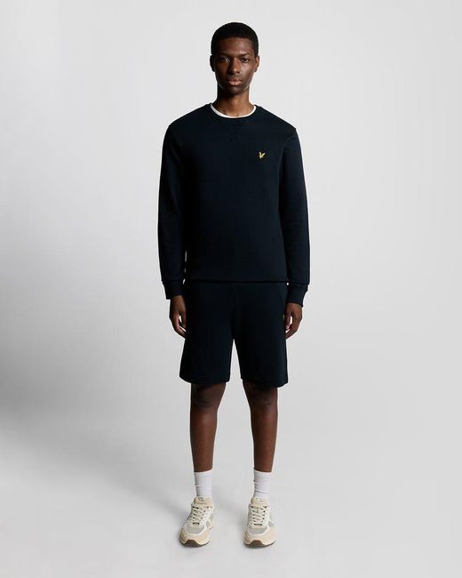 Lyle & Scott Blue Cotton Sweat Short for men