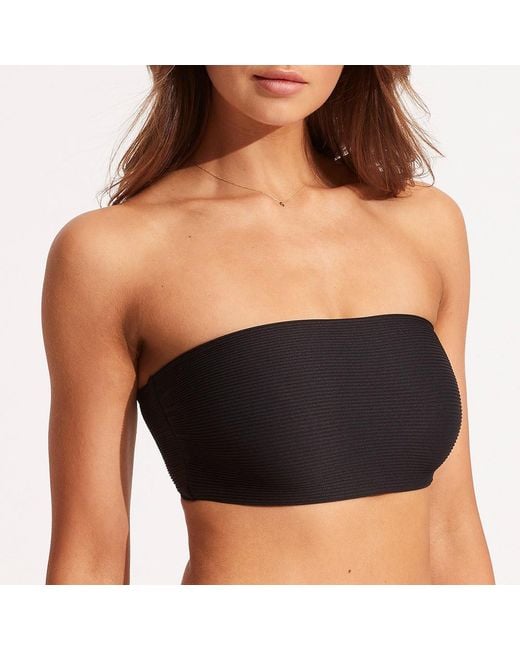 Seafolly Black Essentials Tube Top